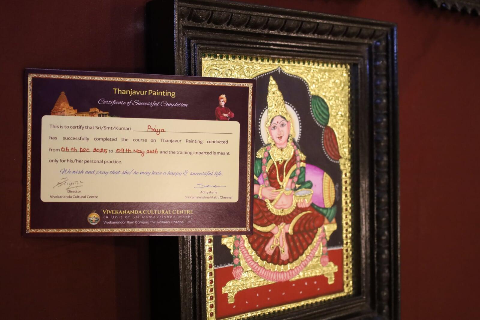 Thanjavur Painting – 44th Batch Valedictory Function